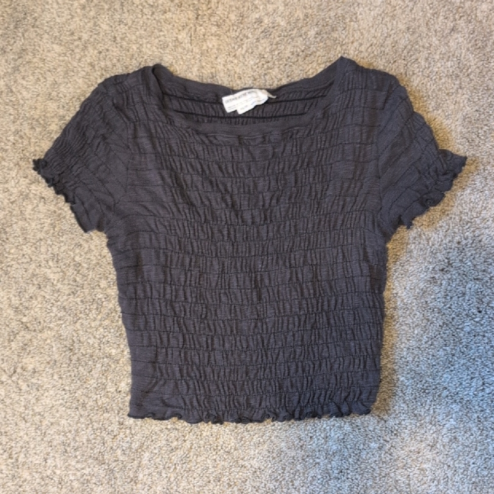 Women's Black Smocked Top